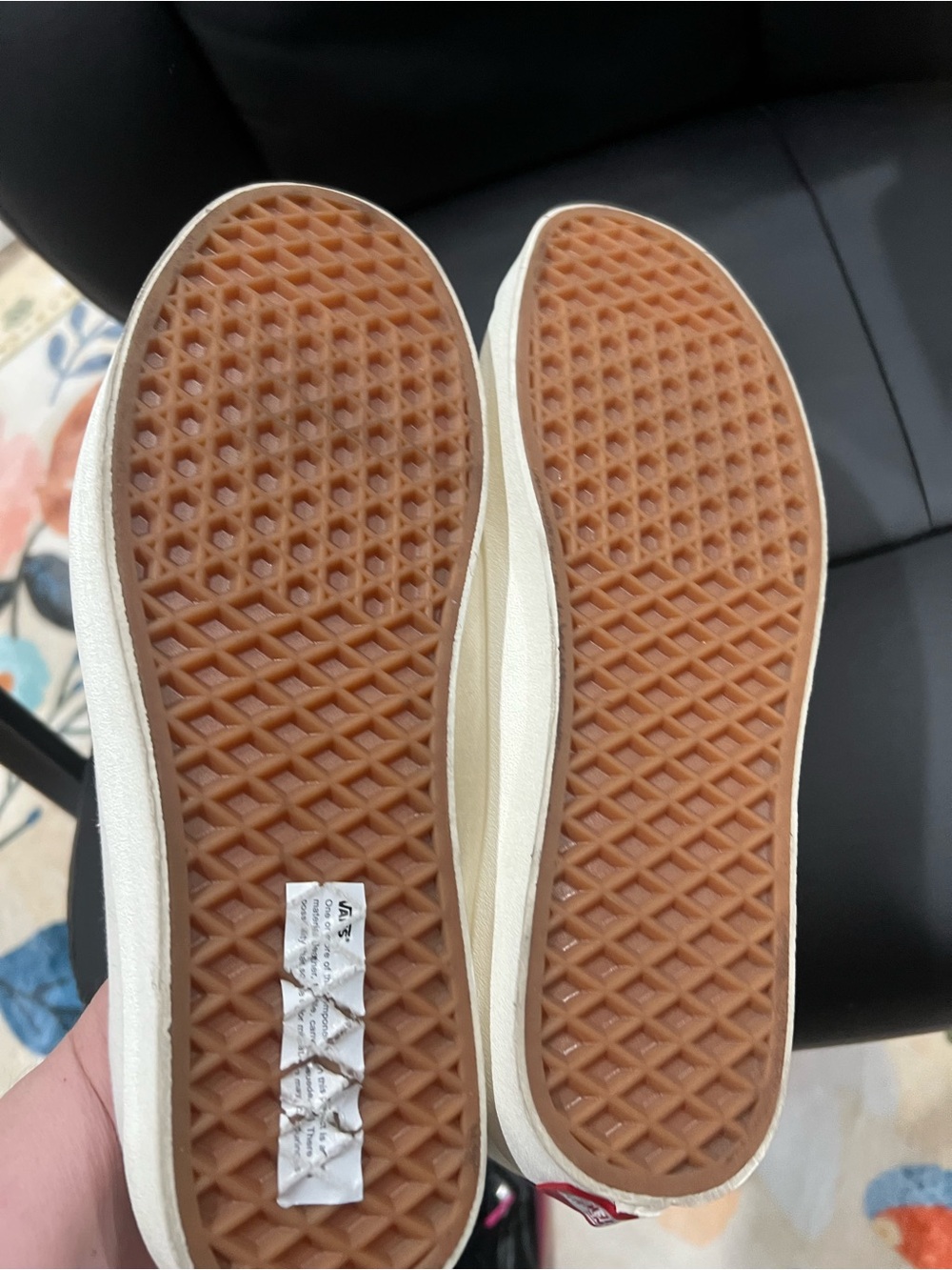 Vans White Sneakers with Lavender and Purple Accents - Picture 6 of 6